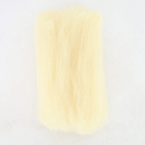 BTWTRY Afro Kinkys Bulk Synthetic Hair 1 Pack/50g Bleach Blonde Kinky Bulk Afro Hair for Dreads A...