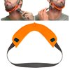 Quality Time Beard Neckline Shaper Guide; Hands-Free, Made in USA, Flexible, Adjustable, Beard Template, Do-it-yourself Neck Haircut Tool, Beard Lineup Shaping Stencil
