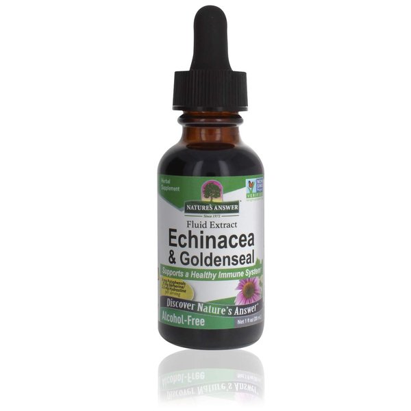 Nature's Answer Enchinacea & Goldenseal | Supports a Healthy Immune System | Super Concentrated Pure Extract | Alcohol-Free, Gluten-Free, Vegan & Kosher Certified 1oz