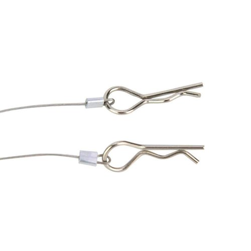 V GEBY Car Body Shell Clip Pins, Shell Body Clip Rope Car Shell Clips for 1/10 RC Car(Silver)