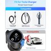 EVDANCE Tesla to J1772 Charging Adapter - Max 80 Amp & 250V J1772 EV Adapter Tesla Charger Adapter Compatible with Tesla High Powered Connectors Destination Chargers and Mobile Connectors (Black)