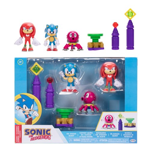 Sonic The Hedgehog Action Figure 2.5" Oil Ocean Diorama