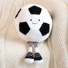 XIZHI 13.7" Cute Football Plush Toys Soft Stuffed Sport Throw Pillow Plush Ball Gift for Kids Birthday and Christmas Decoration (Football)