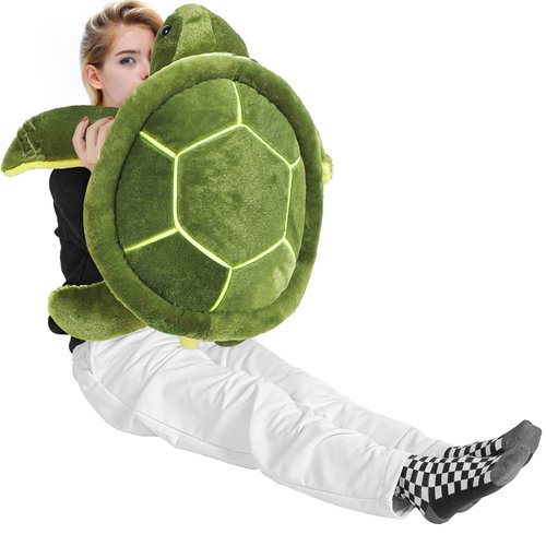 Civaner Turtle Stuffed Animals Sea Turtle Plush, Giant Stuffed Turtle, Plush Pillow Toys, Tortoise Plush Toys Doll for Birthday Christmas Thanksgiving Day Halloween(12 Inches)
