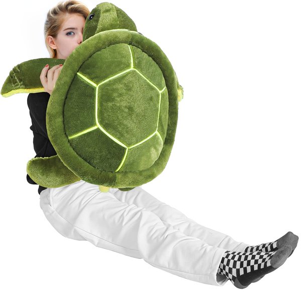 Civaner Turtle Stuffed Animals Sea Turtle Plush, Giant Stuffed Turtle, Plush Pillow Toys, Tortoise Plush Toys Doll for Birthday Christmas Thanksgiving Day Halloween(12 Inches)