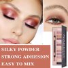 WYBLZPXZ 12 Colors Naked Nude Colors Eyeshadow Palette,Matte Blendable Shimmer Eyeshadow Pallete Natural Smooth Texture Pigmented Long Lasting Waterproof Smokey Eye Shadow Palette Makeup(Shimmer)