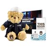 ZZZ Bears Military, Police and Fireman Teddy Bears Plush Toys to Honor, Protect and Cuddle at Bedtime (Navy Crackerjack Uniform)