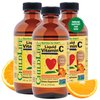 CHILDLIFE ESSENTIALS Liquid Vitamin C for Toddlers & Kids- Immune Support, Vitamin C Liquid, All-Natural, Gluten-Free, Allergen Free, High in Antioxidants - Orange Flavor, 4 Ounce Bottle (Pack of 3)