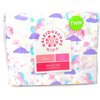 Kaleidoscope Kids Unicorns, Planets, Space, Moon, Galaxy Pink/Purple/Aqua 3-PC Polyester Twin Sheet Set
