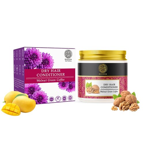 Buddha Natural Dry Hair Conditioner (100 Gram, Pack of 1) - Ayush Certified - Chemical Free, All Natural - Makes Hair Smooth & Shiny - For Dull & Damaged Hair, Frizzy Hair, Split Ends