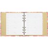 C.R. Gibson Floral Watercolor Refillable 6-Ring Address Book, 440 Entries, 6.5" W x 7.25" L