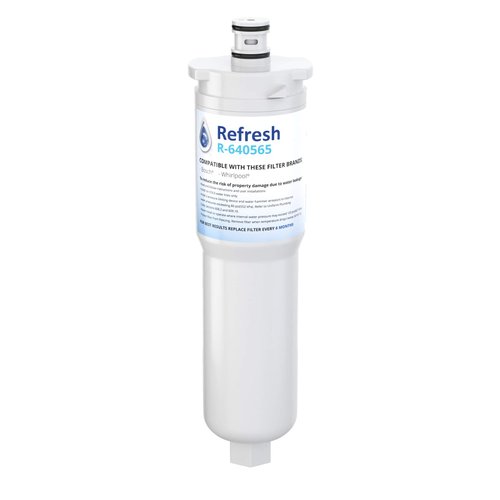 Refresh Replacement Refrigerator Water Filter for Bosch 640565, EVOLFLTR10, Whirlpool WHKF-R-PLUS, W1085590, 56932, 2168701, 3M Cuno CS-52, CS-51, CS-450, CS-451, CS-452 (1 Pack)