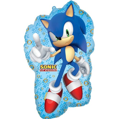 Anagram Sonic Video Gamers 8th Birthday Party Supplies Hedgehog Foil Balloon Bouquet Decorations