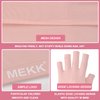 MEKK UV Gloves for Nails, Extra Length UV Light Gloves for Gel Nails UPF99+ UV Gloves Skin Care UV Protection Gloves Professional Manicure Gloves UV Protection UV Nail Gloves (Pink)