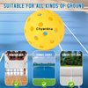 chyardna Outdoor Pickleball Balls |Meet USAPA Official Requirement | Perfectly Balanced,Durable (Tricolor, 6)