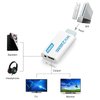 GANA Wii to HDMI Converter Adapter with Hdmi Cable Connect Wii Console to HDMI Display in 1080p Output Video with 3.5mm Audio Supports All Wii Display Modes White