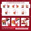 6 PCS Christmas Hair Clips Cute Reiner Antleders Ears Holiday Headpiece Hair Headbands for Women Girls Holiday Hairpins Christmas Outfits Hair Accessory Party Gift