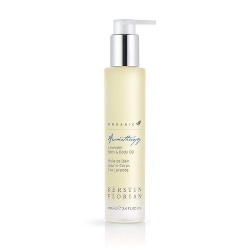 Kerstin Florian Organic Lavender Body Oil, Nutrient-Rich Moisturizer with Vitamin E, Coconut and Jojoba Oil, Natural Essential Oils for Massage and to Relax Muscles (3.4 fl oz)