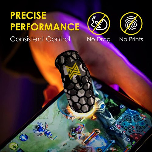 MGC ClawSocks Geo Camo, Mobile Phone Gaming Sleeves, finger cots, finger protectors, gaming finger sleeve, PUBG mobile Games, finger sleeves for gaming, Durable Fiber/Breathable/Sweatproof, 6 Pac