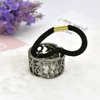 4PCS Fashion Zinc Alloy Ponytail Cuff Elastic Hair Tie Ponytail Holder Punk Gothic Hair Cuff Hair Rope Hair Clips Hair Band for Women