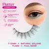everGREEN Plant Lashes | Lashes Pack | Full Band | Strip Lashes | Natural Wispy Lashes | Fake Eyelashes | Plant-Based Fibres | Flared & Natural Volume (Flutter Multi-Pack)