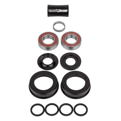 Black Ops Mid/USA Dualie Bottom Bracket, 22mm, Black