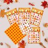 Shappy 39 Pcs Fall Bingo Game Cards Sets for Adults 28 Players Fall Festival Party Games Autumn Bingo Cards for School Classroom Family Activities Thanksgiving Party Supplies Decoration(Christian)