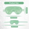 NEWGO Cooling Eye Mask Eye Ice Pack Cold Eye Mask for Puffy Eyes, Post Eye Surgery, Tired Eyes, Reusable Gel Eye Mask for Dark Circles, Migraines, Stress Relief, Itchy Eyes - Green