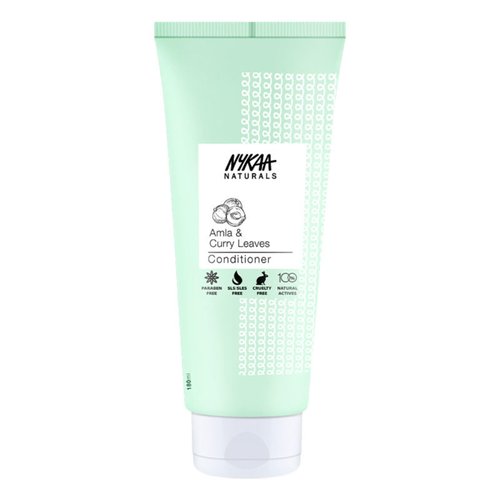 Nykaa Naturals Amla and Curry Leaves Conditioner - Anti Frizz, Smoothens, and Strengthens - Rich in Vitamin C, Antioxidants and Amino Acids - 6.08 oz