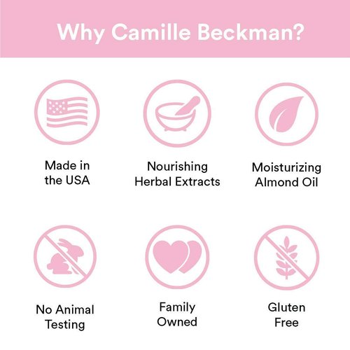 Camille Beckman Classic Collection Travel Trios, Camille, Glycerine Hand Therapy 1.35 oz, Silky Body Cream 2 oz, Hand & Shower Cleansing Gel 2 oz
