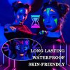 6 Colors Face Body Paint Set,Glow in the Dark Face Body Paint,Halloween Cream Face Body Paint for Skin,Professional Face Painting Kit for Party,Cosplay,Blacklight Glow SFX Makeup,10 ml