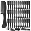 Aiofaervy 100 Pack Combs in Bulk, Individually Wrapped Disposable Combs, Bulk, Travel Comb, Black, 6Inch Long, Plastic Material, for Hotel, Shelter, Nursing Home, Charity, Church