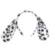 Halloween Dalmatian Cow Headband Spotted Dog Ears Hair Bands Puppy Bow Tie Tail Headpiece Women Hairband Hair Hoops Party Decoration Cosplay Costume Cute Handmade Hair Accessories 2 Set Dalmatian