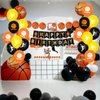Basketball Party Supplies Happy Birthday Banner, Sneakers Basketball Cake Topper & Basketball Themed Balloons for Kids, Teenagers, Boys and Basketball Fans, Slam Dunk Basketball Party Decoration