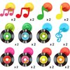 Sumind 30 Pcs 1950's Rock and Roll Music Party Sock Hop Decorations Vinyl Record Note Cutout Wall Decor Sign with Hanging Swirls Ceiling Decor for 50's Theme Rock Music Video DJ Party Supplies 7 Inch
