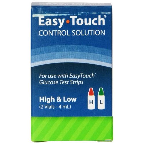EasyTouch Control Solution Glucose Monitor Kit - Hi & Low - 2 Vials, 4 ml each