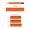 Monteverde USA 9-in-1 Tool Fountain Pen in Orange – Medium Nib, Multifunctional Pen with Stylus, Screwdrivers, Level, and Ruler – Exclusive Collection, Ideal Gift for Professionals
