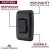 American Technology Components Single SPST On-Off Switch with Bezel, 12-Volt, for RV, Trailer, Camper (Black)