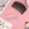 12 Pieces French Side Hair Twist Comb Plastic Decorative Hair Comb Clips with Teeth Styling Hair Side Combs Hair Combs for Women Accessories Fine Hair(23 Teeth)
