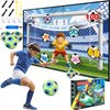DRAMATION Soccer Ball Games for Kids, Soccer Goal Game with 3 Inflatable Velcro Balls, Indoor and Outdoor Backyard Games Toys for Ages 5-7 8-12, Soccer Gifts for 3 4 5 6 7 8 Year Old Boy Toys