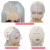 Savasana Grey Human Hair Bob Wig 13x4 Lace Front Glueless Wigs 180% Density 12 Inches Straight Bob Wigs