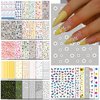 winthrop 36 Sheets All Holiday Nail Art Stickers, Mixed Season Nail Decals Set for All Year, Spring Summer 3D Self-Adhesive Colorful Pegatinas Uñas Daisy Butterfly 4th of July Halloween Christmas