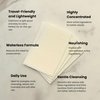 Tidalove Body Wash Sheets in Tin, Zero Waste, Vegan, Paraben-Free, SLS-Free, Cruelty-Free, TSA-Friendly, Travel Soap Sheets, 1 Month Supply (30 Sheets, 60 Washes) (Body Wash Sheets in Tin)