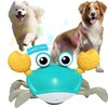 Crawling Crab Dog Toys,Escaping Crab Dog Toy with Obstacle Avoidance Sensor,Interactive Dog Toys with Music Sounds & Lights for Dogs Cats Puppy/Small/Medium Christmas Birthday Gifts Pets