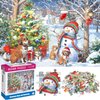 100 Piece Christmas Puzzles for Kids Ages 4-6 4-8 8-10 Christmas Puzzle - Christmas Dogs and Snowman Puzzles for Kids Ages 6-8 Children Educational Puzzles Gifts Christmas Stocking Stuffers