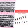 outopen DIY Lash Extension Kit Eyelash Extension Kit, 240pcs 8-14mm Mix Individual Lashes Cluster Kit with Lash Bond and Seal Glue, Lash Remover, Lash Applicator(30D+40D, 240Pcs)