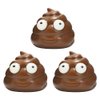 Deermon 3 Pack Cute Fidget Squeeze Poo Toy Stress Balls Gifts, Stress Relief Sensory Funny Poop Shape Kids and Adults Fidget Joke Prank Toy for Party Favors