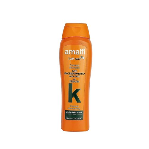 Amalfi Anti-Frizz Shampoo with Keratin, 25.3 Fl Oz, Controls Frizz, Strengthens Hair, Adds Shine, Made in Spain