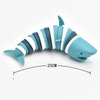 Fidget Slug Toy,3D Articulated Stretch Shark Stress Reliever Hand Toy, Sensory Stress Relief Toy for Adults and Kids, Pressure Relieving and Anti-Anxiety Office Desk Toy(Multi-Color)