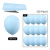 PartyWoo Pastel Blue Balloons, 50 pcs 12 Inch Pale Blue Balloons, Blue Balloons for Balloon Garland Balloon Arch as Birthday Party Decorations, Wedding Decorations, Baby Shower Decorations, Blue-Q13